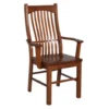A America Laurelhurst Solid Oak Mission Dining Arm Chair