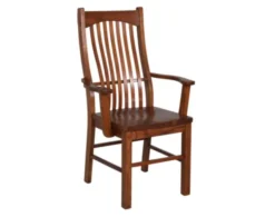 A America Laurelhurst Solid Oak Mission Dining Arm Chair