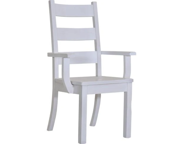Daniel's Amish Reclaimed White Dining Arm Chair 2 Daniel's Amish Reclaimed White Dining Arm Chair - Image 2