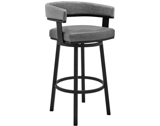 Armen Living Lorin Gray Swivel Counter Stool 1 Armen Living Lorin Gray Swivel Counter Stool