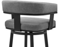 Armen Living Lorin Gray Swivel Counter Stool 12 Armen Living Lorin Gray Swivel Counter Stool -Ashley ARLI639253 F