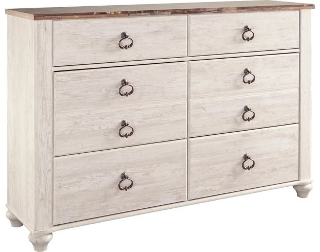 Ashley Willowton White Dresser 2 Ashley Willowton White Dresser - Image 2
