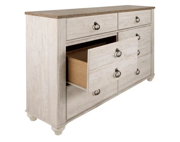 Ashley Willowton White Dresser 3 Ashley Willowton White Dresser - Image 3