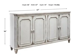 Ashley Mirimyn White Accent Cabinet -Ashley ASHY299337 X