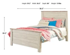 Ashley Willowton Full Panel Bed -Ashley ASHY342782 X