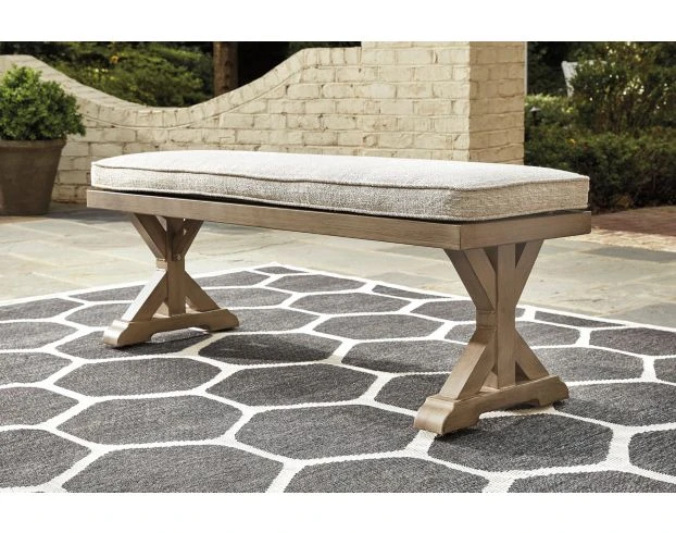 Ashley Beachcroft Outdoor Bench With Cushion 6 Ashley Beachcroft Outdoor Bench With Cushion - Image 6