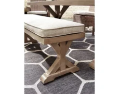 Ashley Beachcroft Outdoor Bench With Cushion 15 Ashley Beachcroft Outdoor Bench With Cushion -Ashley ASHY390866 G