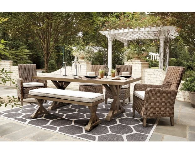 Ashley Beachcroft 6-Piece Outdoor Dining Set 2 Ashley Beachcroft 6-Piece Outdoor Dining Set - Image 2