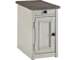 Ashley Bolanburg Chairside Table W/ Power Port