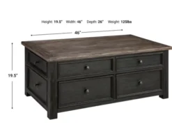 Ashley Tyler Creek Lift-Top Coffee Table -Ashley ASHY435860 x