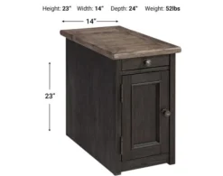 Ashley Tyler Creek Chairside Table -Ashley ASHY435863 X