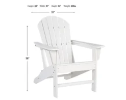 Ashley Sundown Treasure Adirondack Chair White -Ashley ASHY467036 X