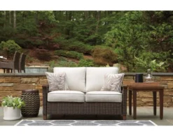 Ashley Paradise Trail Loveseat With Pillows -Ashley ASHY467301 F