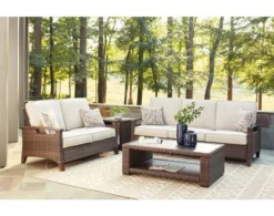 Ashley Paradise Trail Loveseat With Pillows -Ashley ASHY467301 G