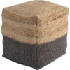 Ashley Sweed Valley Natural/Black Pouf