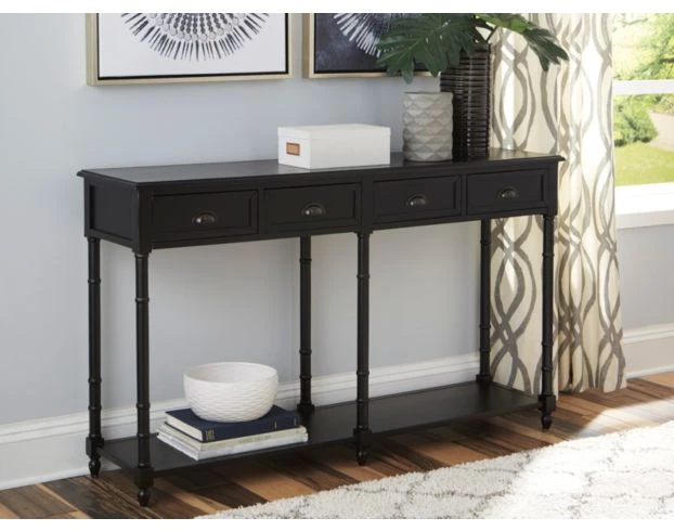Ashley Eirdale Black Console Table 2 Ashley Eirdale Black Console Table - Image 2