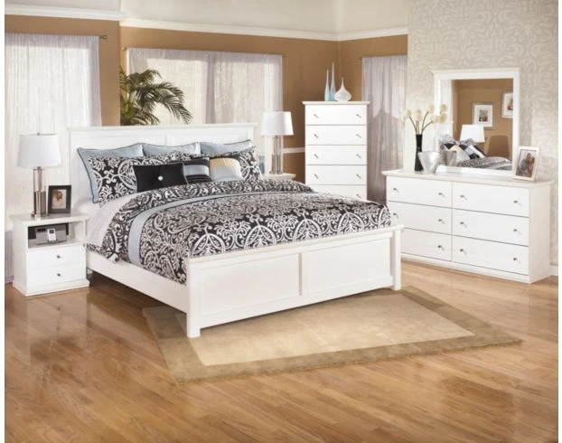 Ashley Bostwick Shoals White King Panel Bed 2 Ashley Bostwick Shoals White King Panel Bed - Image 2
