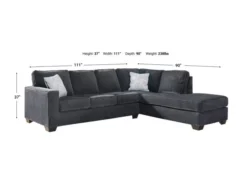 Ashley Altari Slate 2-Piece Sectional With Right Chaise -Ashley ASHY528021 X