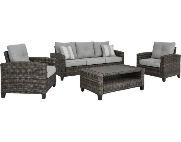 Ashley Clover Brooke 4-Piece Patio Set 1 Ashley Clover Brooke 4-Piece Patio Set