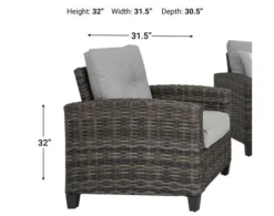 Ashley Clover Brooke 4-Piece Patio Set 8 Ashley Clover Brooke 4-Piece Patio Set -Ashley ASHY533150 X