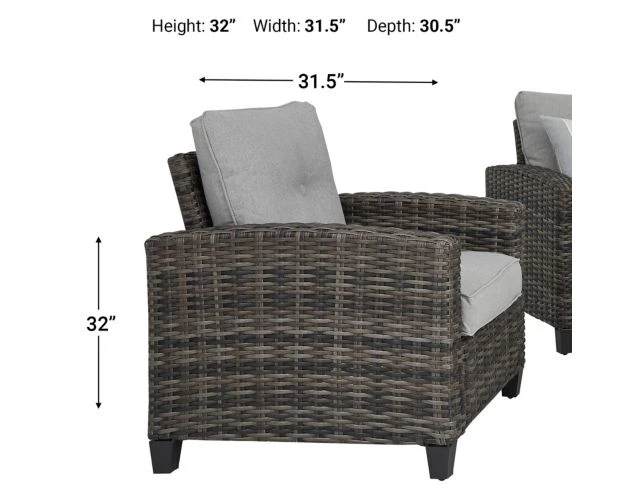 Ashley Clover Brooke 4-Piece Patio Set 4 Ashley Clover Brooke 4-Piece Patio Set - Image 4