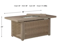 Ashley Beachcroft 791 Rectangle Fire Pit 7 Ashley Beachcroft 791 Rectangle Fire Pit -Ashley ASHY533299 X