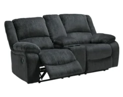 Ashley Draycoll Slate Reclining Loveseat With Console -Ashley ASHY561105 C
