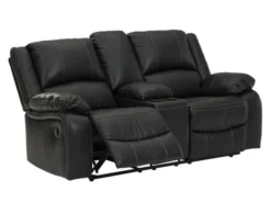 Ashley Calderwell Black Reclining Loveseat With Console -Ashley ASHY561263 C