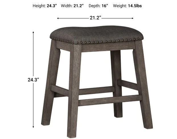 Ashley Caitbrook Backless Counter Stool 3 Ashley Caitbrook Backless Counter Stool - Image 3