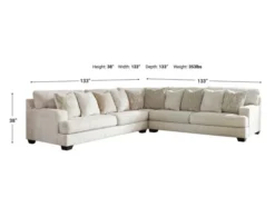Ashley Rawcliffe 3-Piece Sectional -Ashley ASHY567990 X