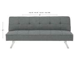 Ashley Santini Gray Convertible Sofa Bed -Ashley ASHY569719 X