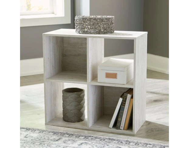 Ashley Paxberry Whitewash Four Cube Organizer 2 Ashley Paxberry Whitewash Four Cube Organizer - Image 2