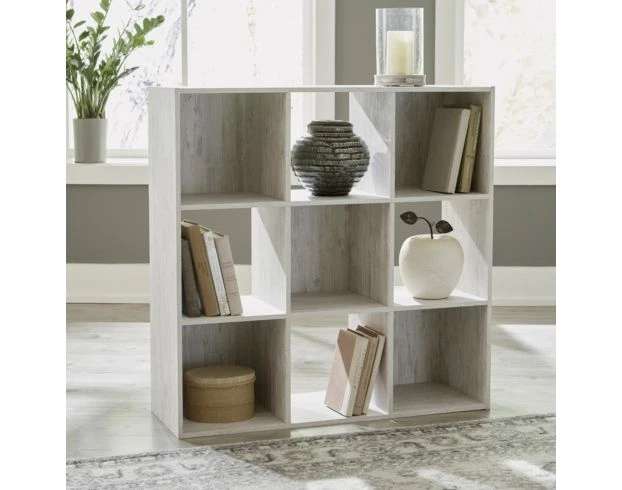 Ashley Paxberry Whitewash Nine Cube Organizer 2 Ashley Paxberry Whitewash Nine Cube Organizer - Image 2