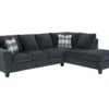 Ashley Abinger Smoke 2-Piece Sectional With Right-Facing