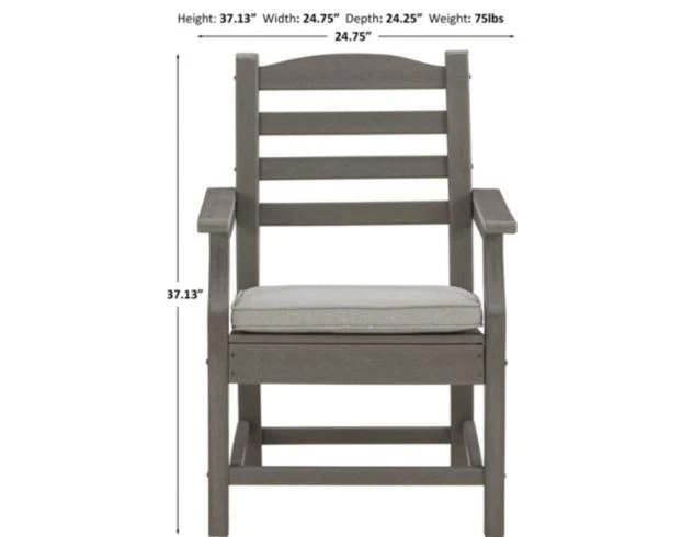 Ashley Visola Outdoor Arm Chair With Cushion 7 Ashley Visola Outdoor Arm Chair With Cushion - Image 7