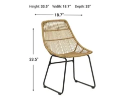 Ashley Coral Sand 3-Piece Outdoor Bistro Set 8 Ashley Coral Sand 3-Piece Outdoor Bistro Set -Ashley ASHY596912 X