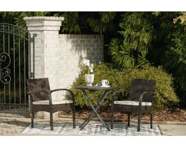 Ashley Anchor Land 3-Piece Outdoor Bistro Set 2 Ashley Anchor Land 3-Piece Outdoor Bistro Set - Image 2