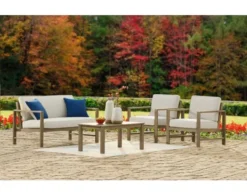 Ashley Fynnegan Outdoor Loveseat And Cocktail Table Set 5 Ashley Fynnegan Outdoor Loveseat And Cocktail Table Set -Ashley ASHY596916 C