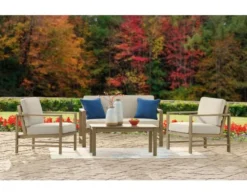 Ashley Fynnegan Outdoor Lounge Chairs (Set Of 2) -Ashley ASHY596917 C