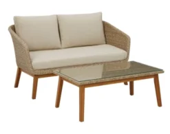 Ashley Crystal Cave Outdoor Loveseat And Cocktail Table S