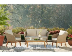 Ashley Crystal Cave Outdoor Loveseat And Cocktail Table S 5 Ashley Crystal Cave Outdoor Loveseat And Cocktail Table S -Ashley ASHY596923 C