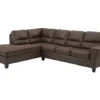 Ashley Navi Chestnut 2-Piece Sectional With Left Chaise