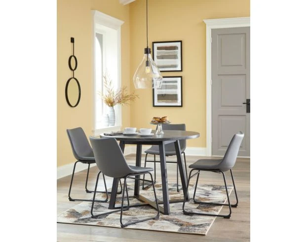 Ashley Centiar Gray 5-Piece Dining Set 2 Ashley Centiar Gray 5-Piece Dining Set - Image 2