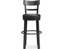 Ashley Valebeck Black Swivel Barstool