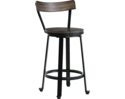 Ashley Melenski Brown Swivel Counter Stool -Ashley ASHY623031 C