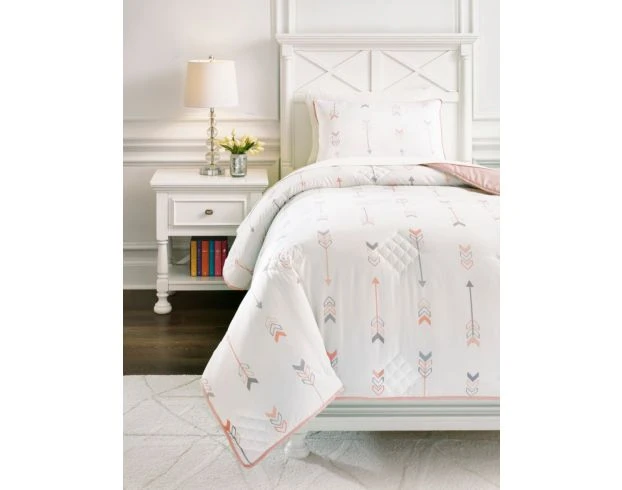 Ashley Lexann Pink 2-Piece Twin Comforter Set 2 Ashley Lexann Pink 2-Piece Twin Comforter Set - Image 2