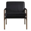 Ashley Puckman Black Leather Chair