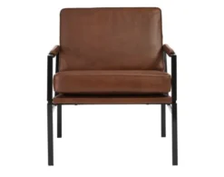 Ashley Puckman Brown Leather Chair
