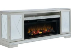 Ashley Flamory TV Stand With Log Fireplace
