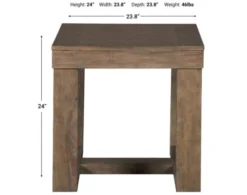 Ashley Cariton Square End Table -Ashley ASHY639822 X